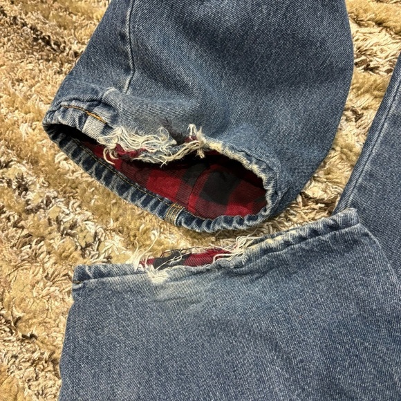 Schmidt Workwear Flannel Lined Jeans 36X34, 32 Inseam - Picture 7 of 10